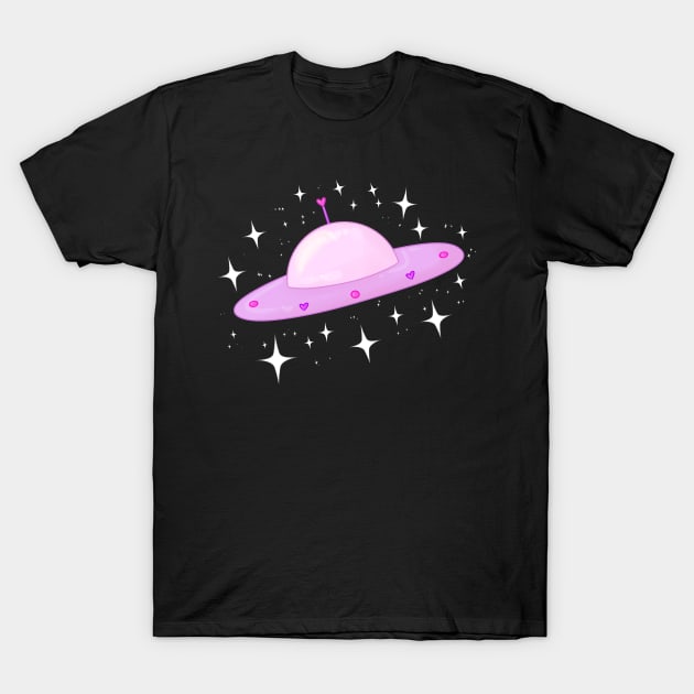 Glittering UFO! T-Shirt by ShinyBat